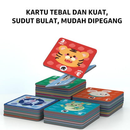 Pinwheel Permainan Sambung Kartu Solitaire Mainan Edukasi Latih Berpikir Matematika Usia 3 Tahun
