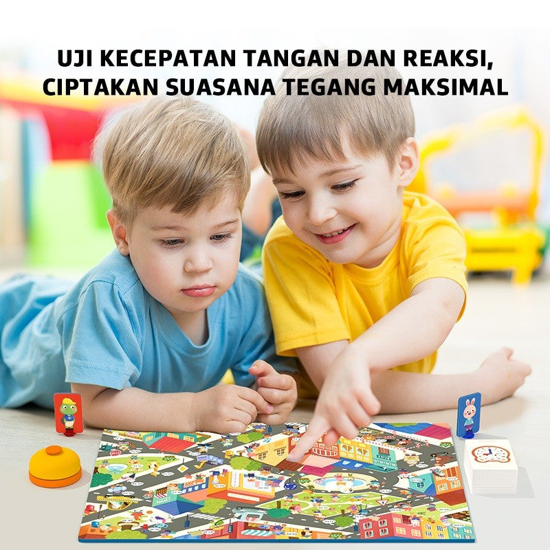 Pinwheel Permainan Lomba Kura-kura dan Kelinci Mainan Edukasi Interaksi Orang Tua Anak Usia 3 Tahun