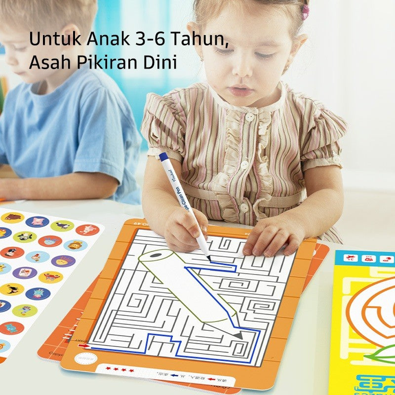 Pinwheel Fun Mazes Permainan Labirin Edukasi Anak Bisa Dihapus Usia 3 Tahun Ke Atas Latih Koordinasi