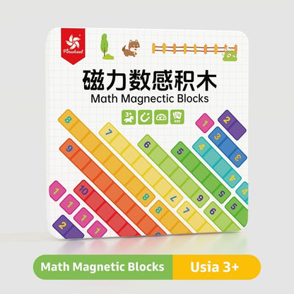 Pinwheel Math Magnetic Blocks Edukasi Latih Matematika Logika Angka Konsentrasi 3 Tahun Ke Atas