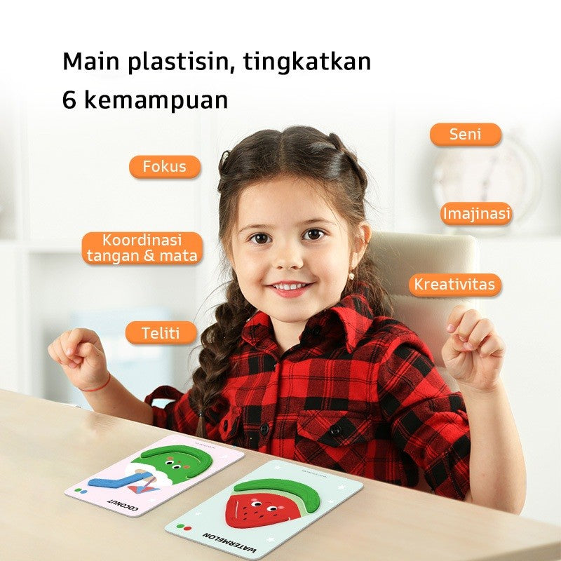Pinwheel Creative Clay Painting DIY Mainan Edukasi Plastisin Anak Latih Imajinasi 3 Tahun Ke Atas