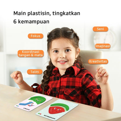 Pinwheel Creative Clay Painting DIY Mainan Edukasi Plastisin Anak Latih Imajinasi 3 Tahun Ke Atas
