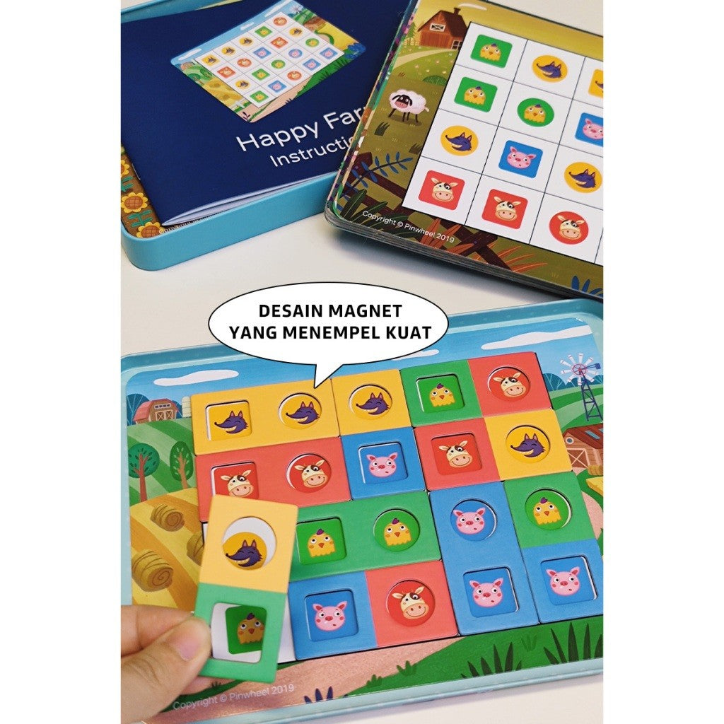 Pinwheel Magnet Cocok Cocokan Around the World Mainan Edukasi Latih Wawasan Anak TK 3 Hingga 6 Tahun