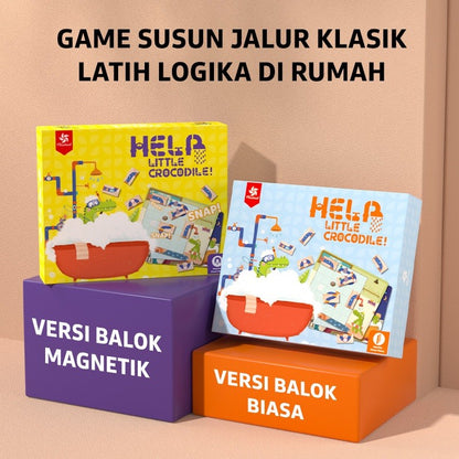 Pinwheel Help Little Crocodile Permainan Logika Buaya Mandi Mainan Edukasi Anak Usia 3 Tahun Ke Atas