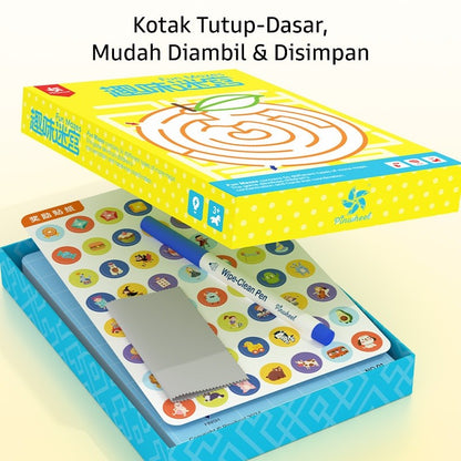 Pinwheel Fun Mazes Permainan Labirin Edukasi Anak Bisa Dihapus Usia 3 Tahun Ke Atas Latih Koordinasi