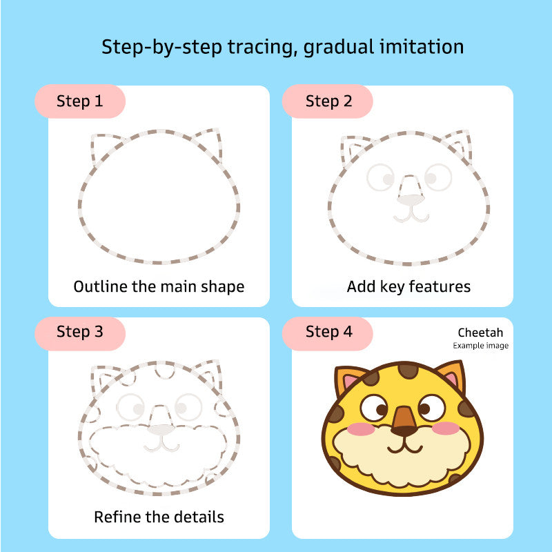 Pinwheel Step by Step Drawing Mainan Edukasi Belajar Menggambar Anak Papan Lukis 3 Tahun Ke Atas