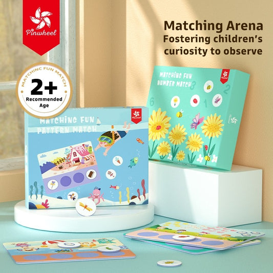 Pinwheel Mainan Edukasi Matching Fun Latih Konsentrasi Motorik Halus Anak TK Usia 3 Hingga 6 Tahun