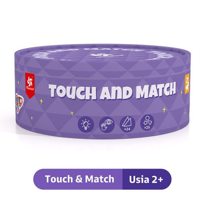 Pinwheel Touch and Match Mainan Sensorik Montessori Latihan Sentuh Cocokkan Usia 2 Tahun Ke Atas