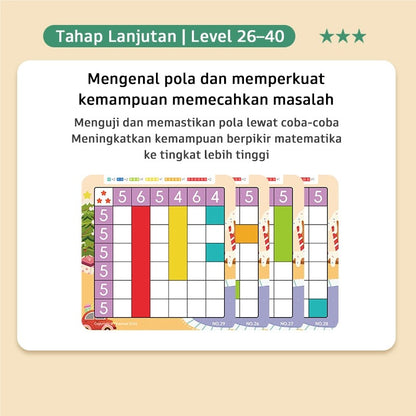 Pinwheel Number Grid Permainan Magnetik Edukasi Latih Logika Matematika Konsentrasi 3 Tahun Ke Atas