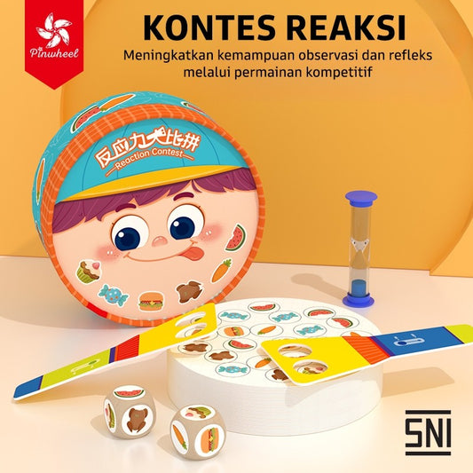 Pinwheel Reaction Contest Mainan Edukasi Latih Reaksi Konsentrasi Pengamatan Anak 3 Tahun Ke Atas