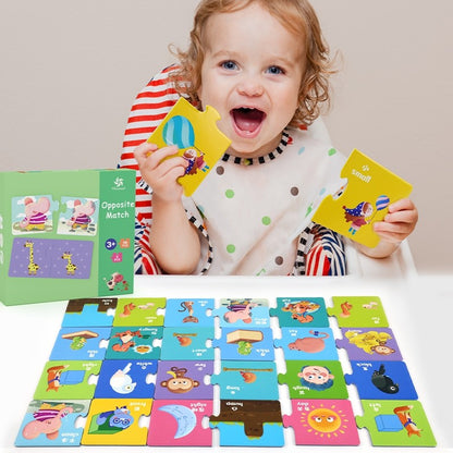 Pinwheel Educational Matching Puzzle Latih Pengenalan Hewan Lawan Kata Motorik Halus 3 Tahun Ke Atas