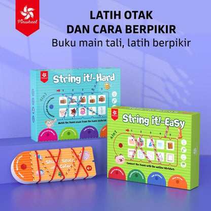 Pinwheel String It Mainan Tali Edukasi Latih Logika Pengamatan Koordinasi Tangan Mata Anak 3 Tahun