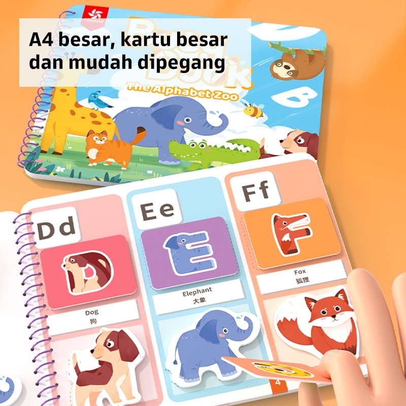 Pinwheel Busy Book Buku Aktivitas Anak 2 Tahun Montessori Mainan Edukasi Balita Velcro Set 1 Buku