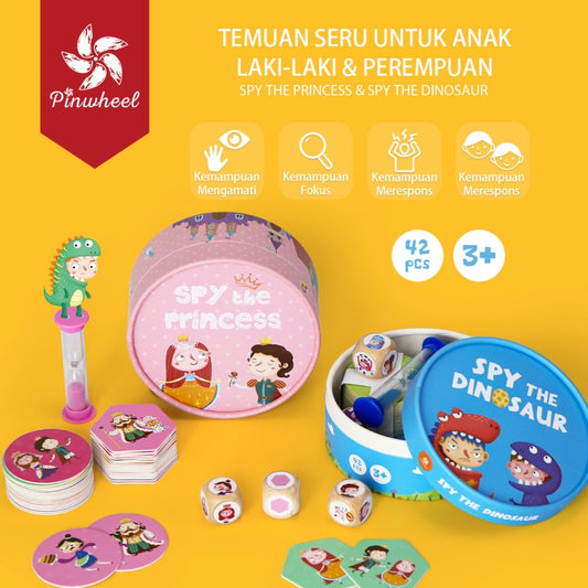 Pinwheel Matching Spy Game Kartu Permainan Mainan Edukasi Anak Latihan Reaksi Konsentrasi dan Logika