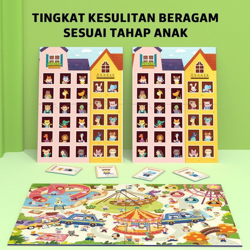 Pinwheel Police Catching Thief Boardgame Mainan Edukatif Latih Fokus Interaksi Keluarga Anak 3 Tahun