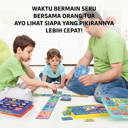 Pinwheel Permainan Sambung Kartu Solitaire Mainan Edukasi Latih Berpikir Matematika Usia 3 Tahun