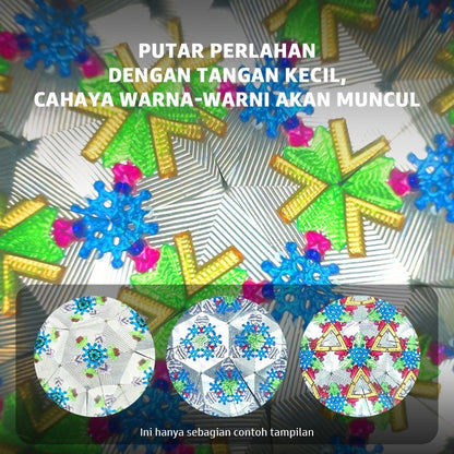 Pinwheel Kaleidoscope Kaleidoskop Mainan Sains Edukasi Anak Teropong Ajaib Berwarna 3 Tahun Ke Atas