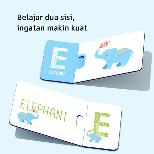 Pinwheel My First Puzzle Pairs Mainan Edukatif Dua Sisi Belajar Huruf Angka Bahasa Inggris Hewan