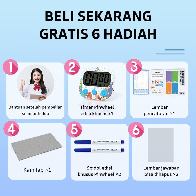 Pinwheel Schulte Mainan Edukasi Latihan Fokus Konsentrasi Alat Belajar Anak Usia 7 Hingga 12 Tahun