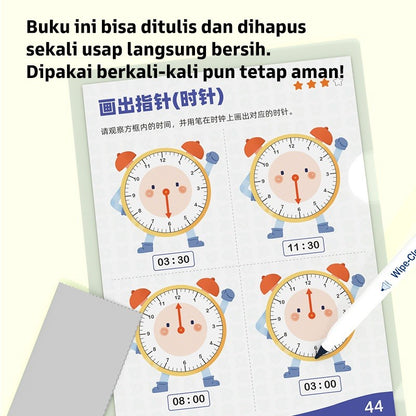 Pinwheel Time Camp Paket Latihan Belajar Jam Waktu Mainan Edukasi Anak TK SD Usia 4 Hingga 8 Tahun