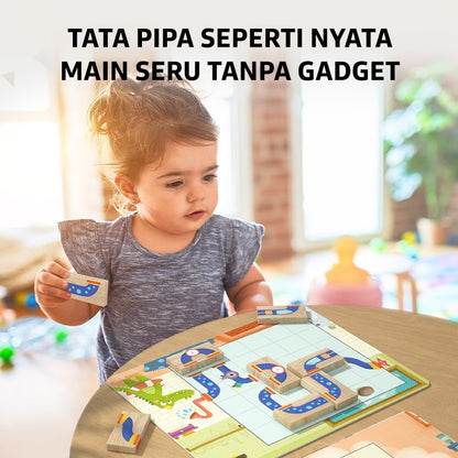 Pinwheel Help Little Crocodile Permainan Logika Buaya Mandi Mainan Edukasi Anak Usia 3 Tahun Ke Atas