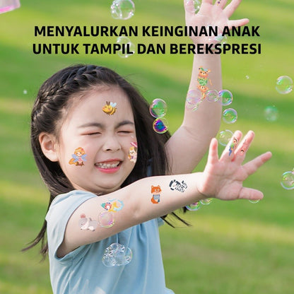 Pinwheel Temporary Tattoos Tato Sementara Anak Aman Tahan Air Mudah Dibersihkan Usia 3 Tahun Ke Atas
