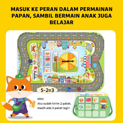 Pinwheel Permainan Kurir Kecil Mainan Edukasi Belajar Berhitung Matematika Usia 3 Tahun Ke Atas