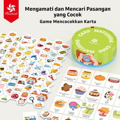 Pinwheel Card Matching Permainan Kartu Edukasi Latih Memori Koordinasi Tangan Mata 3 Tahun Ke Atas