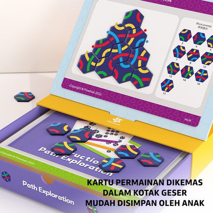 Pinwheel Reasoning Master Mainan Logika Penalaran Spasial Latih Konsentrasi Anak Usia 4 Tahun