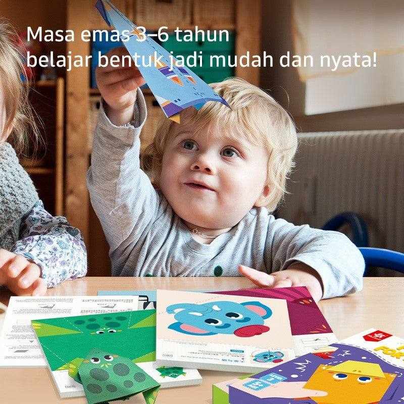 Pinwheel Fold for Fun Mainan DIY Lipat Kertas Anak Edukasi Kreativitas Seni Kreasi 3 Tahun Ke Atas