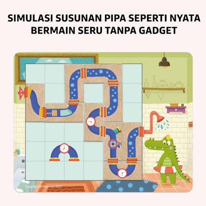 Pinwheel Help Little Crocodile Permainan Logika Buaya Mandi Mainan Edukasi Anak Usia 3 Tahun Ke Atas