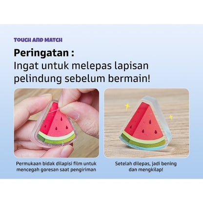 Pinwheel Touch and Match Mainan Sensorik Montessori Latihan Sentuh Cocokkan Usia 2 Tahun Ke Atas