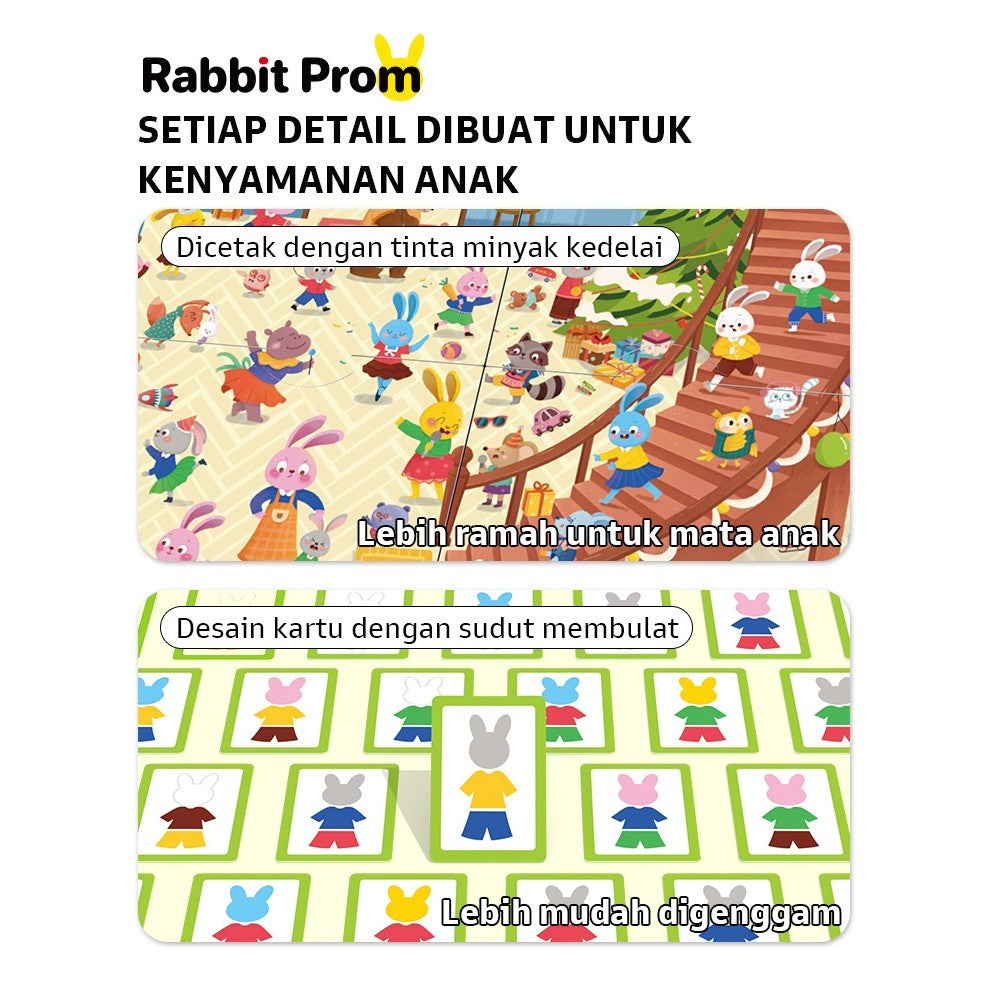 Pinwheel Permainan Papan Pesta Dansa Kelinci Edukasi Logika Observasi Anak Usia 3 Tahun Ke Atas