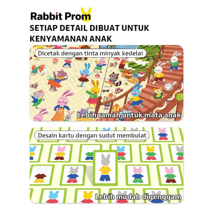 Pinwheel Permainan Papan Pesta Dansa Kelinci Edukasi Logika Observasi Anak Usia 3 Tahun Ke Atas