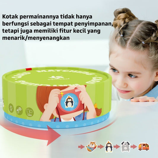 Pinwheel Card Matching Permainan Kartu Edukasi Latih Memori Koordinasi Tangan Mata 3 Tahun Ke Atas