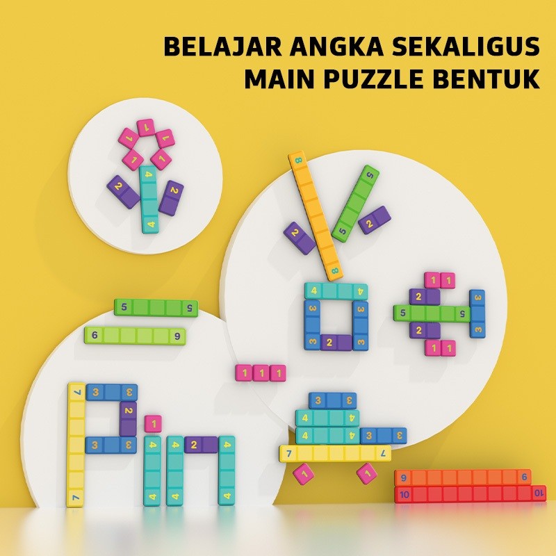 Pinwheel Math Magnetic Blocks Edukasi Latih Matematika Logika Angka Konsentrasi 3 Tahun Ke Atas