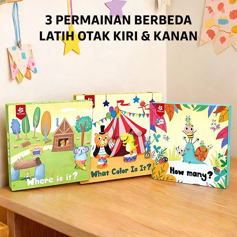 Pinwheel Mainan Edukasi Papan Kayu Seri Hewan Latih Warna Angka Logika Motorik Halus 3 Tahun Ke Atas