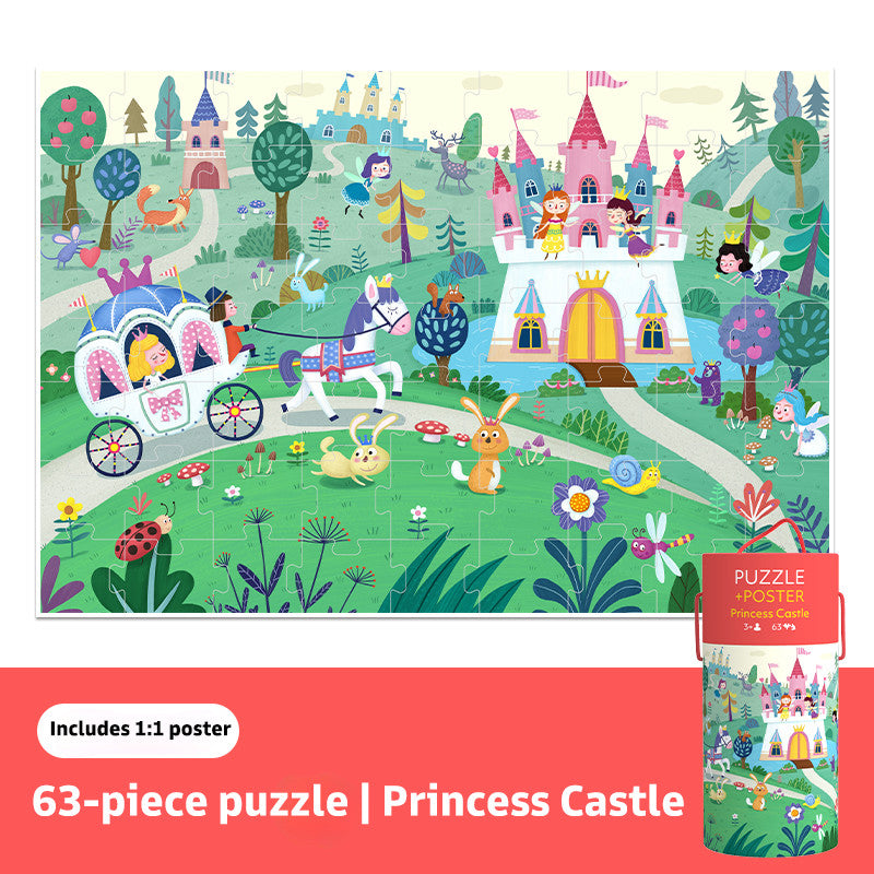 Pinwheel Jigsaw Puzzle 63 Celengan Edukasi Anak Latih Fokus Pengamatan Kreativitas 3 Tahun Ke Atas
