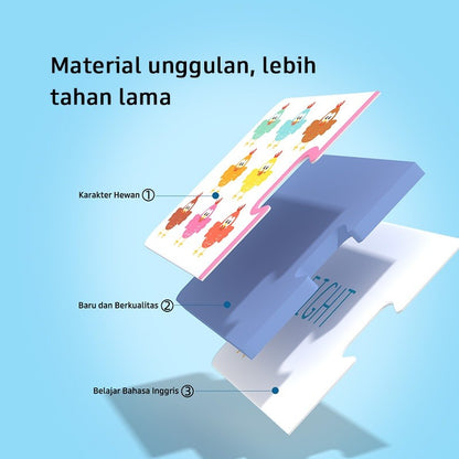 Pinwheel My First Puzzle Pairs Mainan Edukatif Dua Sisi Belajar Huruf Angka Bahasa Inggris Hewan