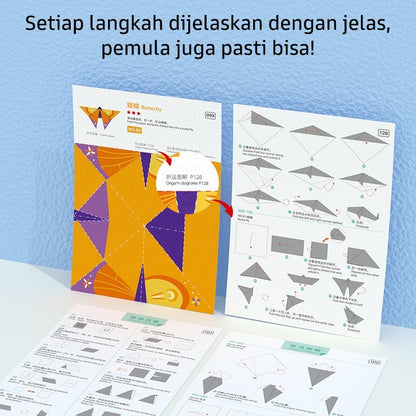 Pinwheel Fold for Fun Mainan DIY Lipat Kertas Anak Edukasi Kreativitas Seni Kreasi 3 Tahun Ke Atas