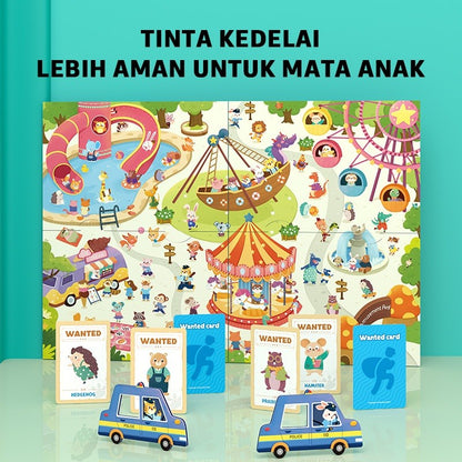 Pinwheel Police Catching Thief Boardgame Mainan Edukatif Latih Fokus Interaksi Keluarga Anak 3 Tahun