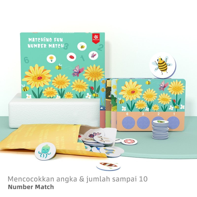 Pinwheel Mainan Edukasi Matching Fun Latih Konsentrasi Motorik Halus Anak TK Usia 3 Hingga 6 Tahun