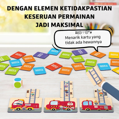 Pinwheel Fire Rescue Game Permainan Pemadam Kebakaran Mainan Edukasi Latih Reaksi Cepat Bersama Anak