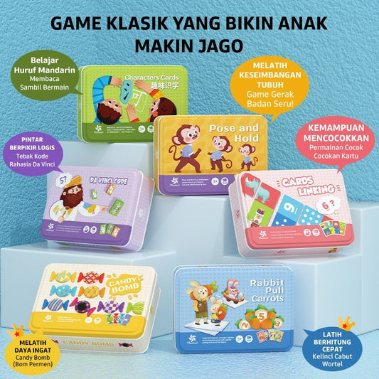Pinwheel Mainan Keluarga Kotak Besi Edukasi Latih Logika Daya Ingat Motorik Halus 3 Tahun Ke Atas