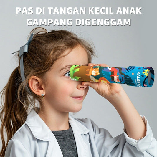 Pinwheel Kaleidoscope Kaleidoskop Mainan Sains Edukasi Anak Teropong Ajaib Berwarna 3 Tahun Ke Atas