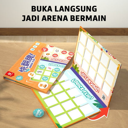 Pinwheel Quick Flip Mainan Edukatif Melatih Daya Ingatan Reaksi Cepat Interaksi Keluarga Anak 3