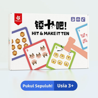 Pinwheel Hit Make It Ten Mainan Edukatif Belajar Berhitung Cepat Angka 10 Interaksi Keluarga Anak