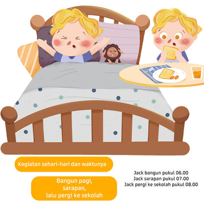 Pinwheel Time Camp Paket Latihan Belajar Jam Waktu Mainan Edukasi Anak TK SD Usia 4 Hingga 8 Tahun