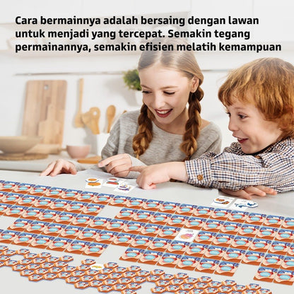 Pinwheel Card Matching Permainan Kartu Edukasi Latih Memori Koordinasi Tangan Mata 3 Tahun Ke Atas