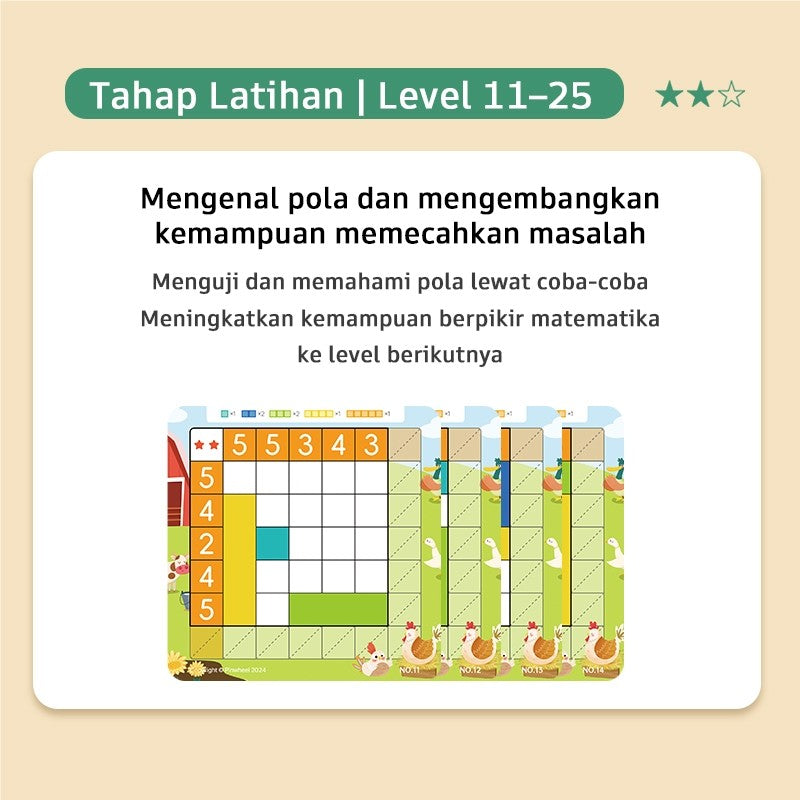 Pinwheel Number Grid Permainan Magnetik Edukasi Latih Logika Matematika Konsentrasi 3 Tahun Ke Atas